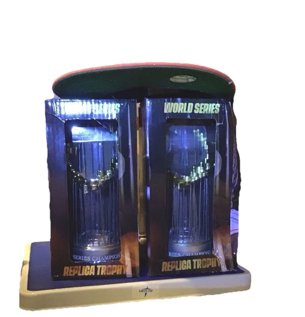 Houston Astros World Series Replica Trophy Ring Lot New Era Texas State Hat SGA